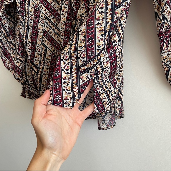 Veronica Beard Calisto Button Down Feminine Ruffle Collar Smocked Cuff Shirt XL - Picture 12 of 13